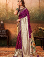 Fabulous Purple Paithani Silk Saree
