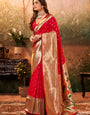 New Red Paithani Silk Saree