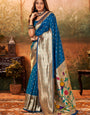 Azure Blue Paithani Silk Saree