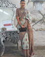 Sky Blue Kashmiri Jamewar Handloom Saree With Blouse