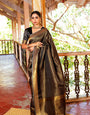 Black Kanjivaram Silk Saree