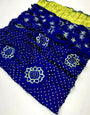 Royal Blue Pure Bandhni Zari Pallu Modal Soft Silk Saree
