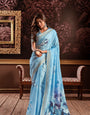 Pure Handloom Silk With Flowers Design Saree RP4