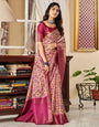 Blissful Rani Printed Satin Saree