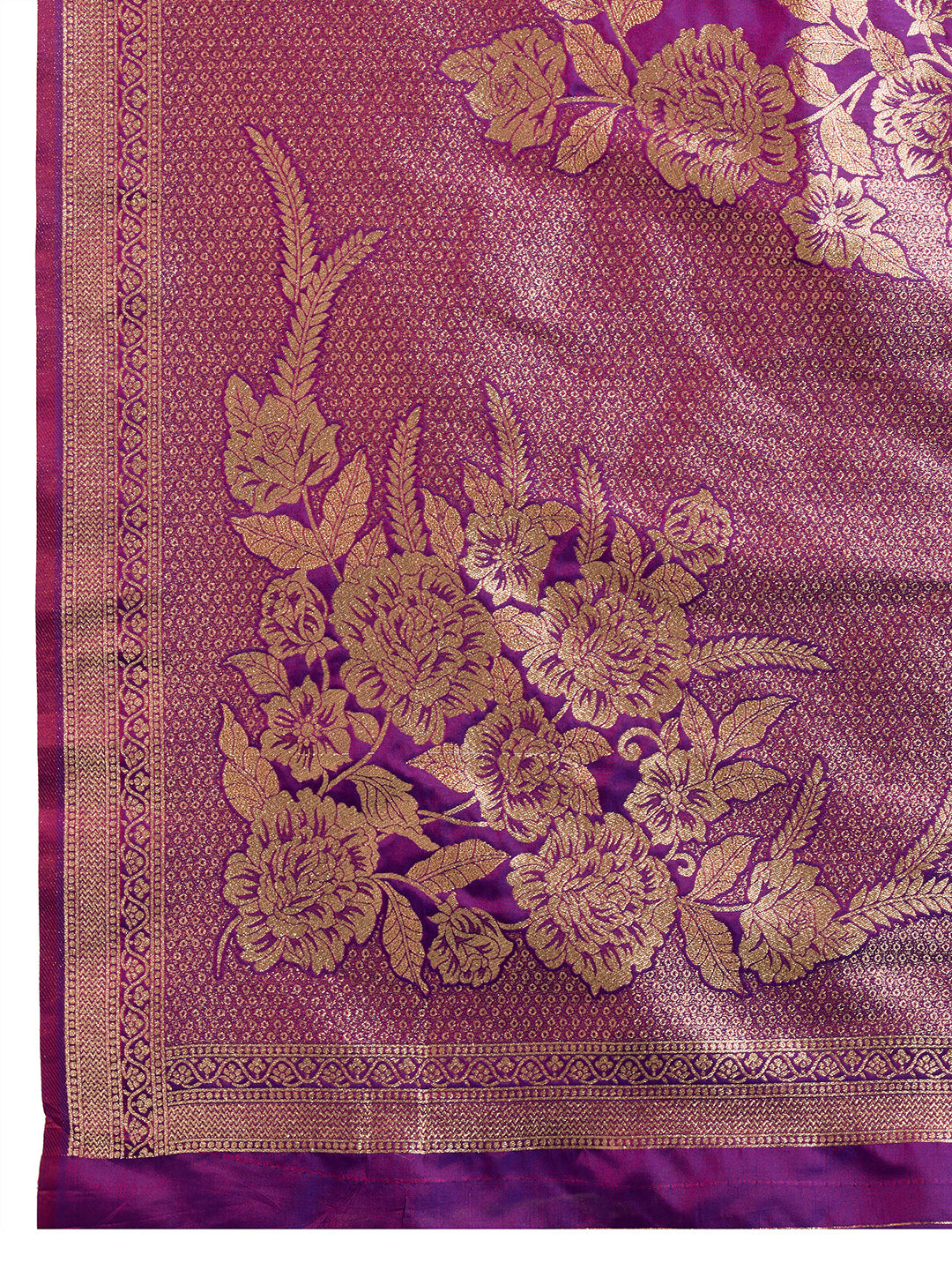 Amethyst Wine Zari Woven Soft Kanjivaram Designer Silk Saree