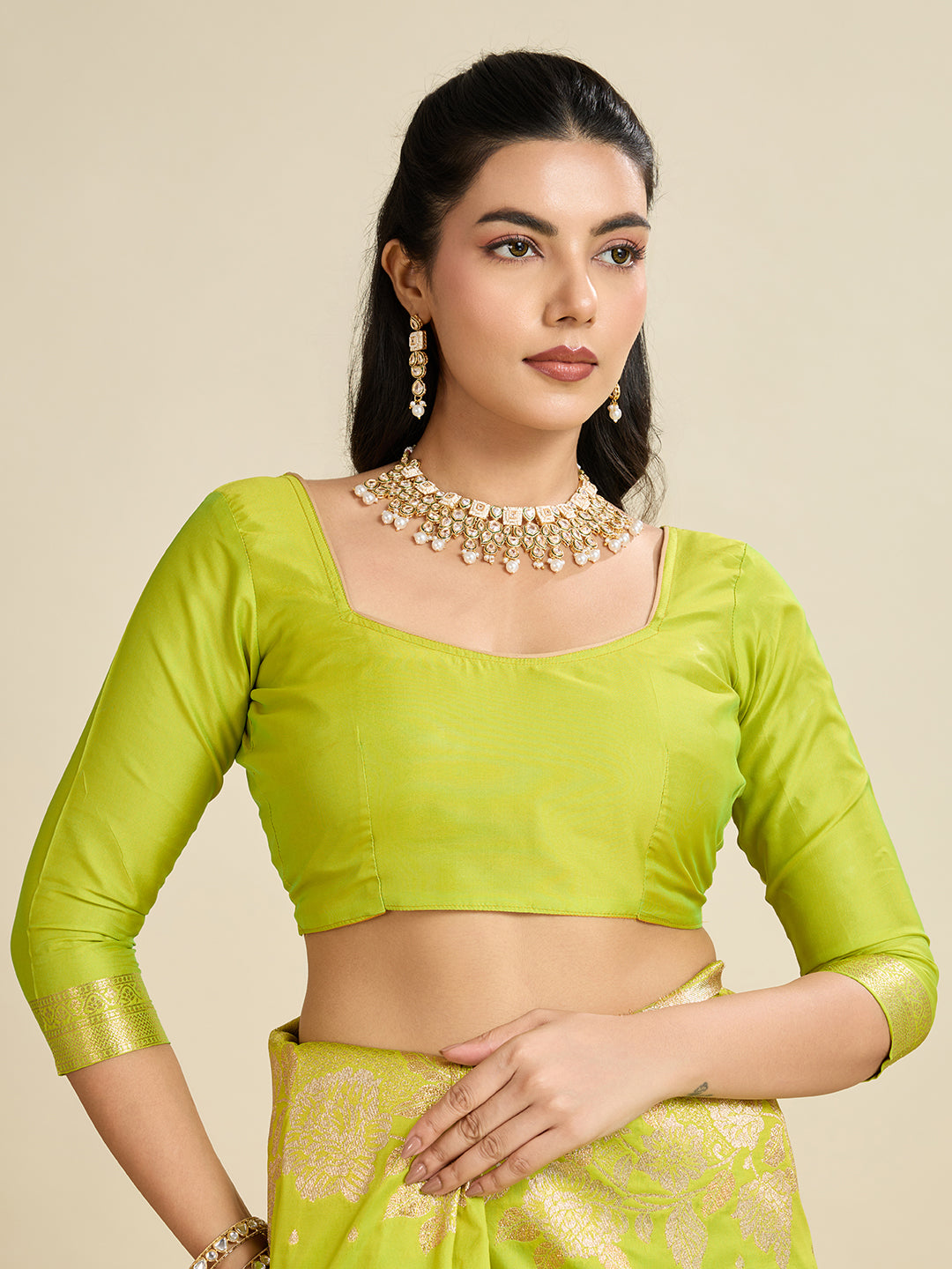 Radium Green Zari Woven Soft Kanjivaram Designer Silk Saree