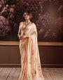 Pure Handloom Silk With Flowers Design Saree RP4