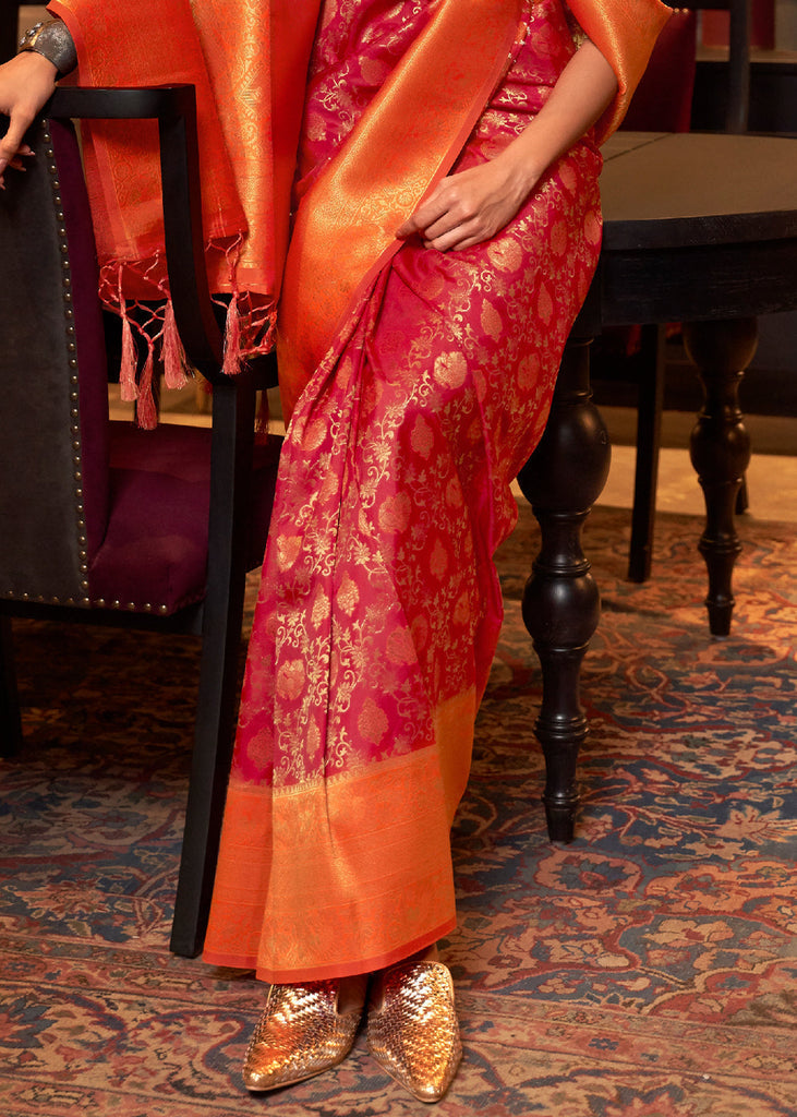 Seraglio Maroon Kanjivaram Silk Saree With Enchanting Blouse Piece 0 Reviews