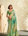 Dusty Green Shade Color Handloom Khadi Silk Saree RP3