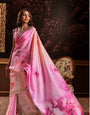 Pure Handloom Silk With Flowers Design Saree RP4