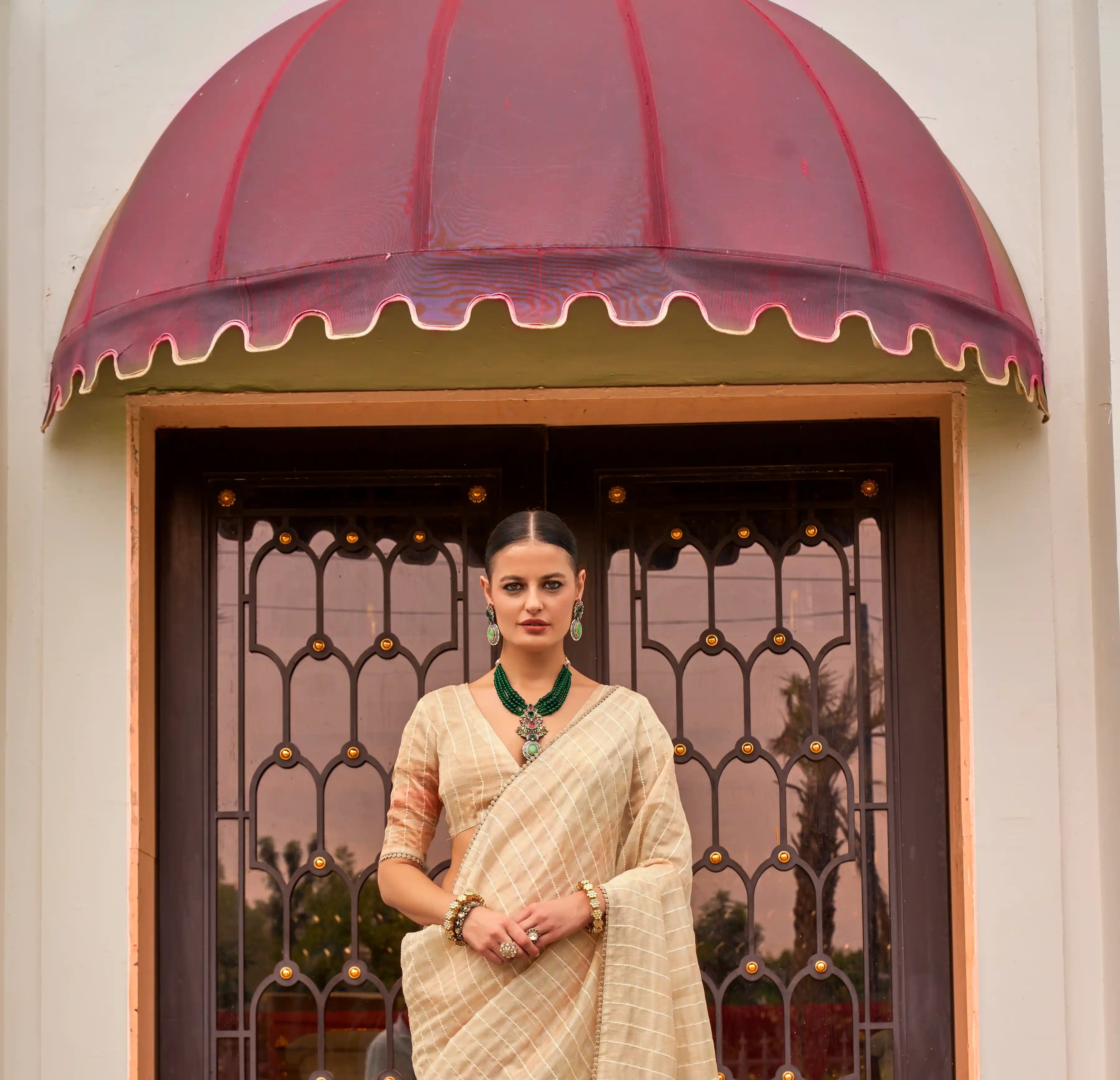 Magnificent Yellow Silk Saree