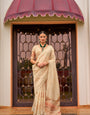 Magnificent Yellow Silk Saree