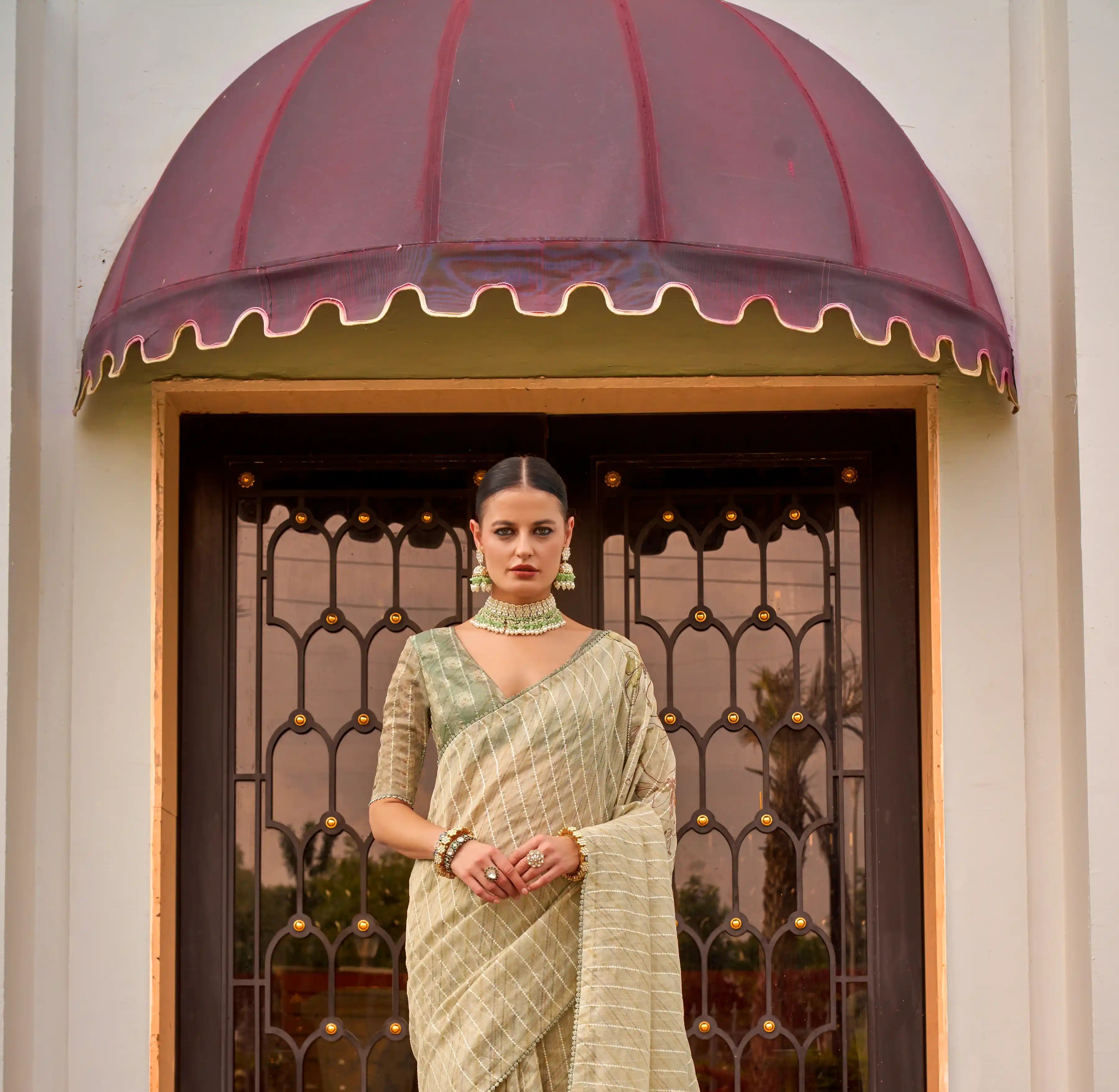 Pristine Green Silk Saree