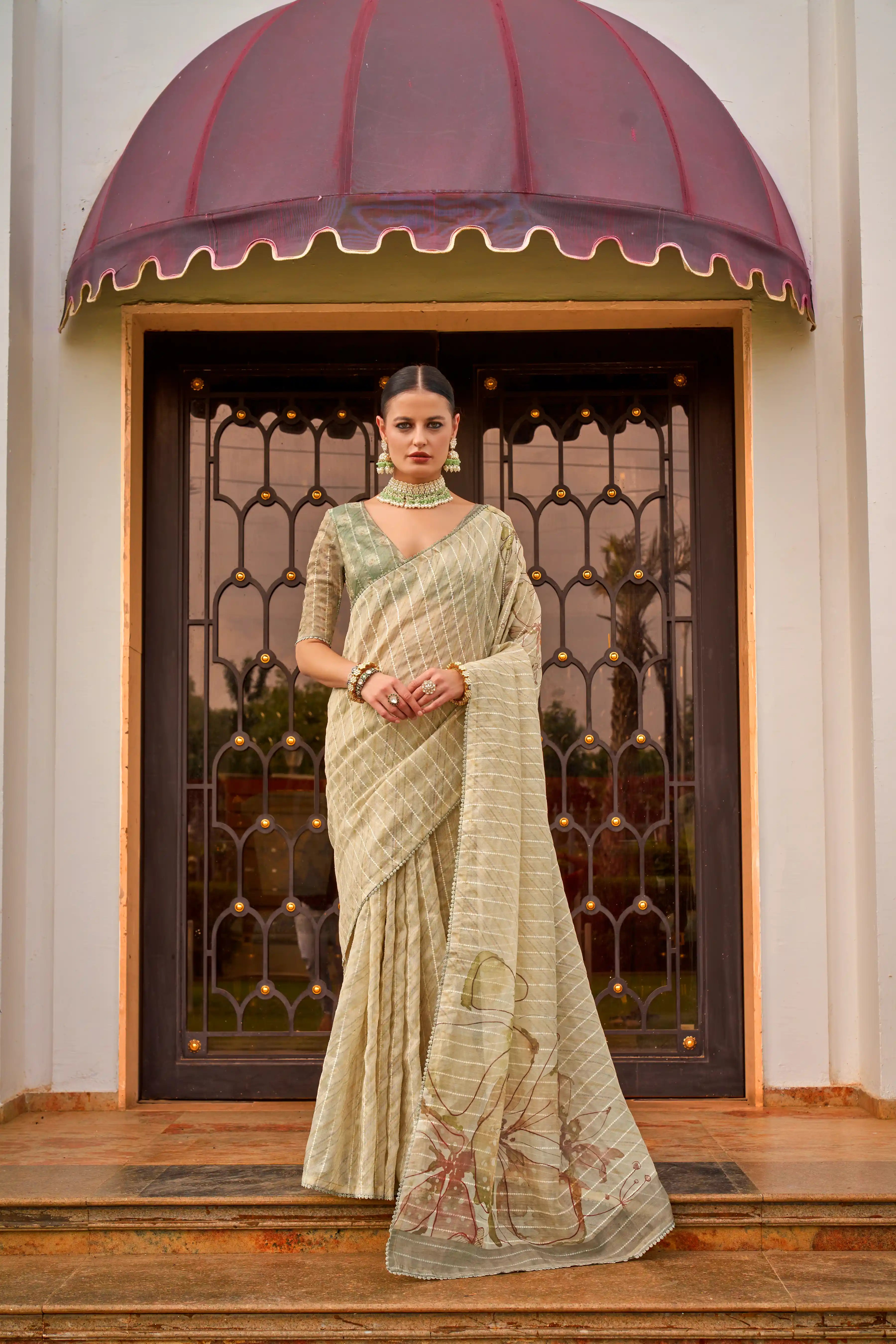 Pristine Green Silk Saree