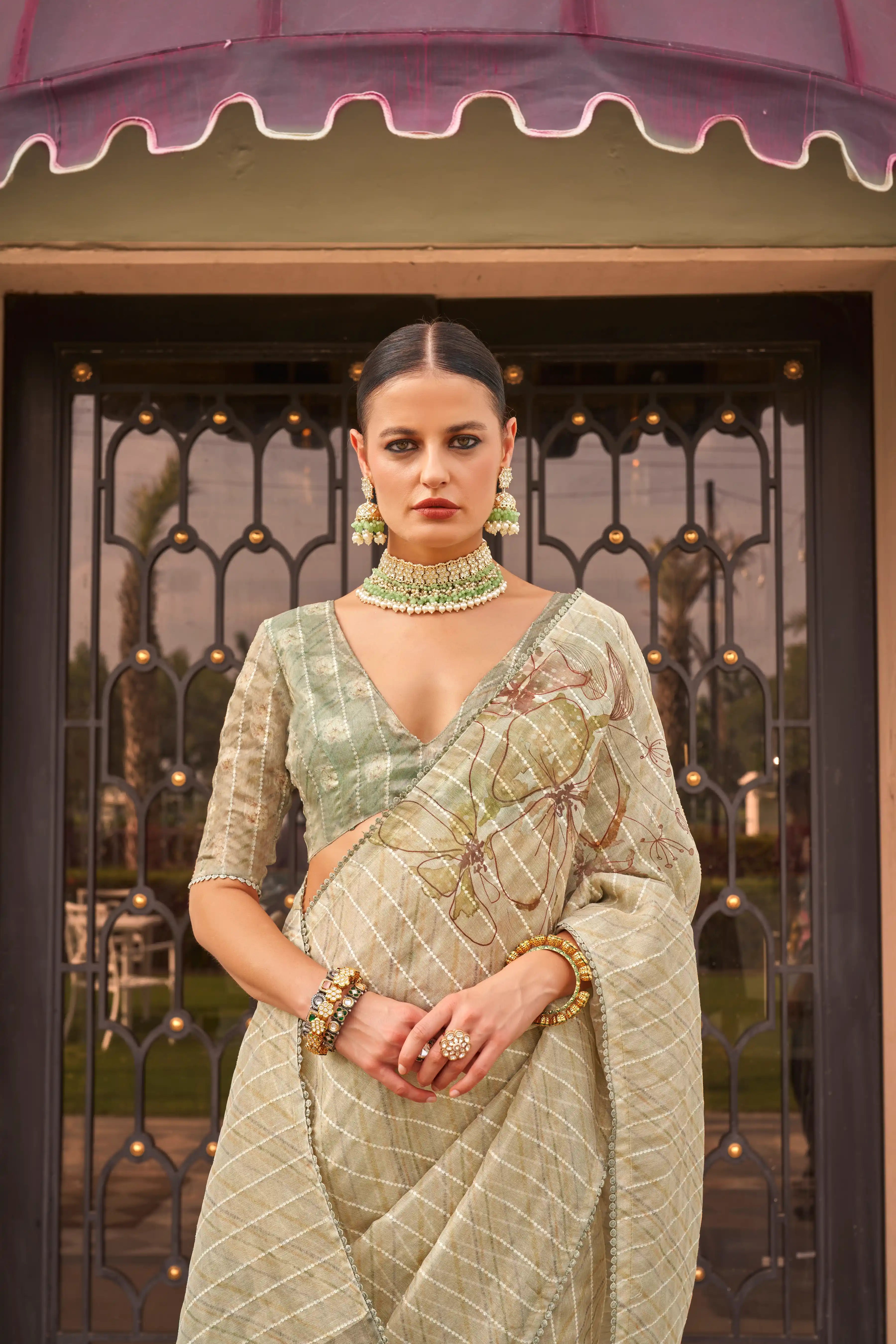 Pristine Green Silk Saree