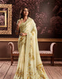 Pure Handloom Silk With Flowers Design Saree RP4