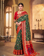 Green Soft Dola Silk Paithani Patola Saree SBS5