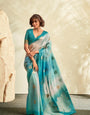 Light sea Green Shade Color Handloom Khadi silk Saree RP3