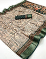 Rama Soft Dola Silk Saree With Blouse
