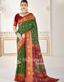 Green Pure Look Figure Patola Saree