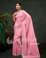 Swarovski work Organza Silk Saree