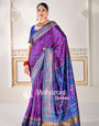 Wine Pure Look Figure Patola Saree