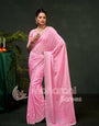 Swarovski work Organza Silk Saree