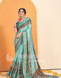 Rama Kalmkari With Pashmina Design Mysore Silk Saree