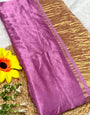 Dark Pink Plain Pure Modal Gajji Silk Saree With Zari Pallu Natural dyeing Saree-18