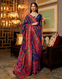 Nevy Blue Banarasi Silk Saree