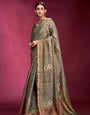 Majestic Multicolor Tussar Silk Saree