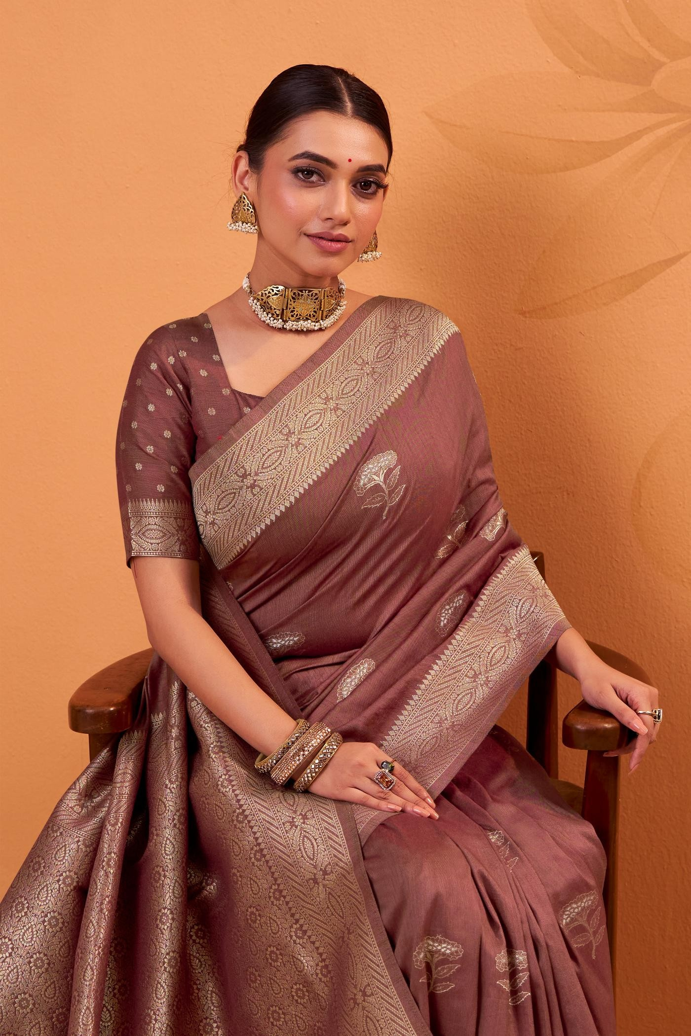 Delightful Maroon Tussar Soft Silk Saree With Amazing Blouse piece