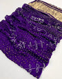 Opulent Purple Pure Bandhni Zari Pallu Modal Soft Silk Saree With Blouse