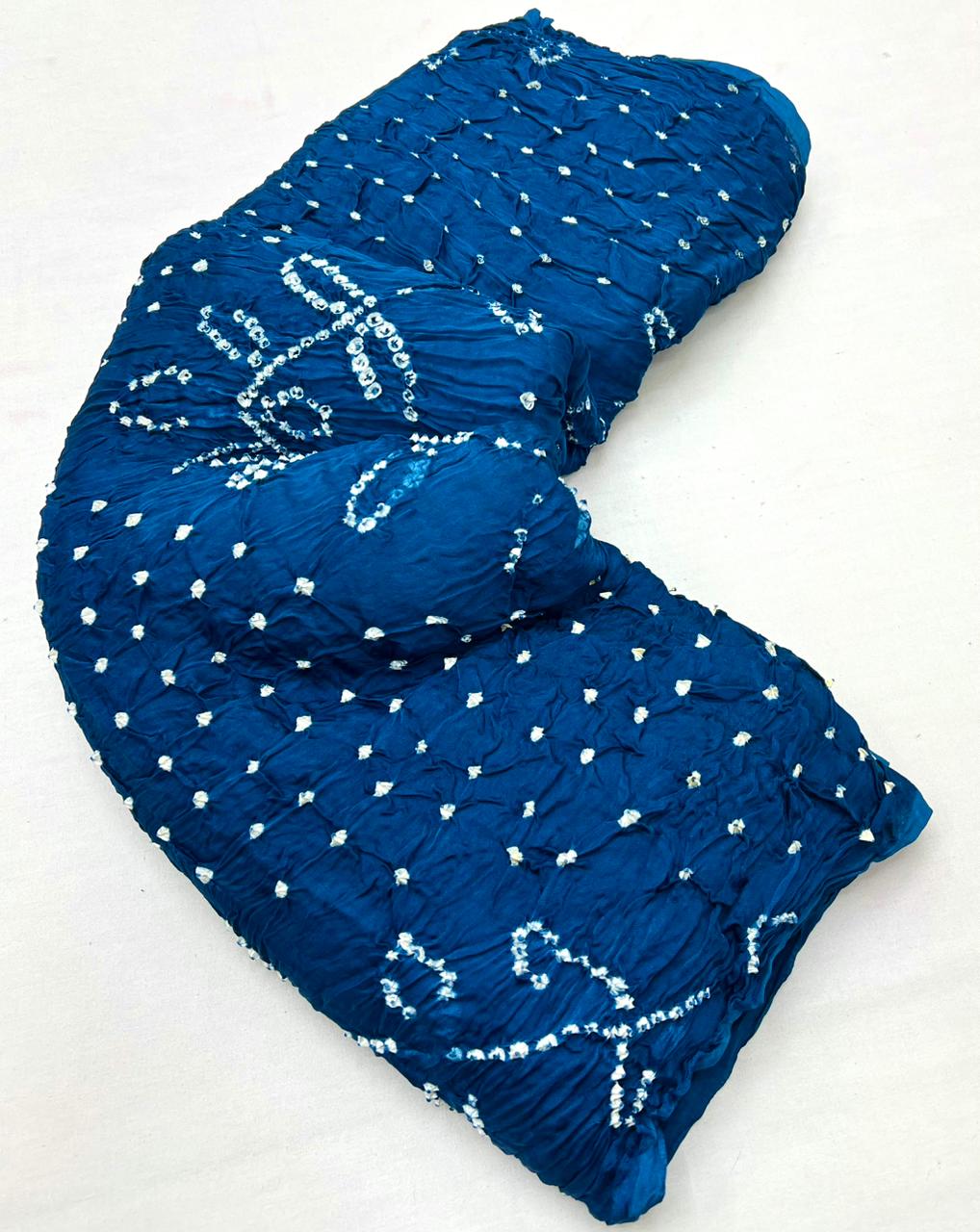 Impressive Morpich Pure Bandhni Zari Pallu Modal Soft Silk Saree With Blouse