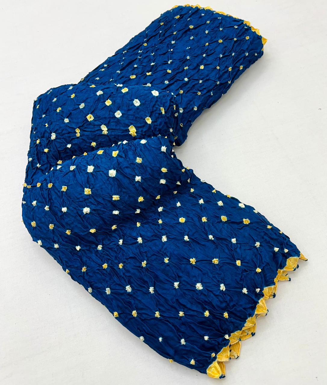 Engaging Morpich Pure Bandhni Zari Pallu Modal Soft Silk Saree With Blouse