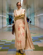 Alabaster Handloom Katan Silk Saree