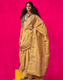 Golden Tissue Silk Party Saree