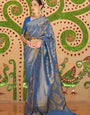 Royal Blue Kanjivaram Silk Saree